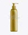 Download Gold Plastic Cosmetic Bottle with Batcher - 200 ml